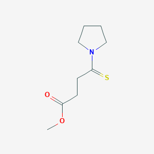 molecular formula C9H15NO2S B15207644 Methyl 4-(pyrrolidin-1-yl)-4-thioxobutanoate 