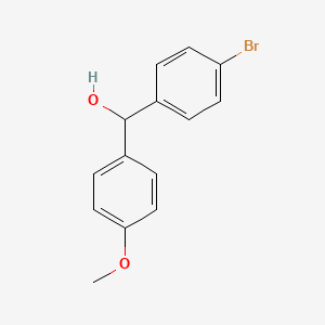 molecular formula C14H13BrO2 B1520766 (4-Bromophenyl)(4-methoxyphenyl)methanol CAS No. 838-21-1