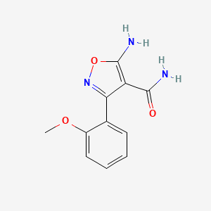 5-Amino-3-(2-methoxyphenyl)isoxazole-4-carboxamide