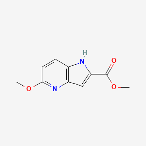 molecular formula C10H10N2O3 B15207684 methyl 5-methoxy-1H-pyrrolo[3,2-b]pyridine-2-carboxylate 