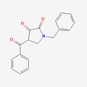molecular formula C18H15NO3 B15207688 4-Benzoyl-1-benzylpyrrolidine-2,3-dione CAS No. 7399-20-4