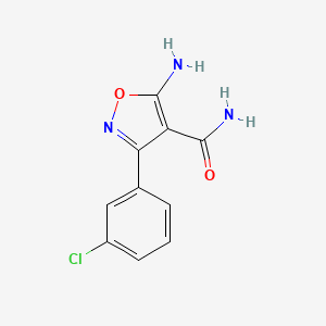 5-Amino-3-(3-chlorophenyl)isoxazole-4-carboxamide