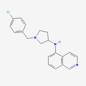 molecular formula C20H20ClN3 B15207694 N-(1-(4-chlorobenzyl)pyrrolidin-3-yl)isoquinolin-5-amine CAS No. 675133-00-3