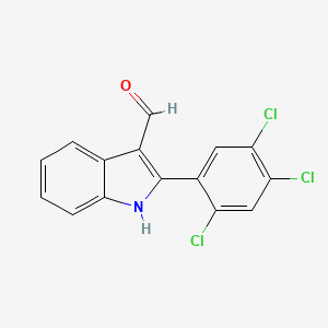 2-(2,4,5-trichlorophenyl)-1H-indole-3-carbaldehyde
