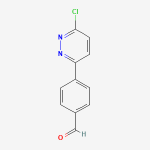 molecular formula C11H7ClN2O B1520779 4-(6-Chloropyridazin-3-yl)benzaldehyde CAS No. 914349-19-2