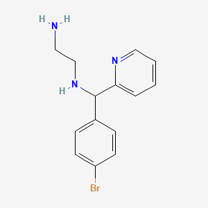N-[(4-bromophenyl)(pyridin-2-yl)methyl]ethane-1,2-diamine