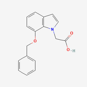 molecular formula C17H15NO3 B1520781 (7-Benzyloxyindol-1-yl)acetic acid CAS No. 914349-77-2