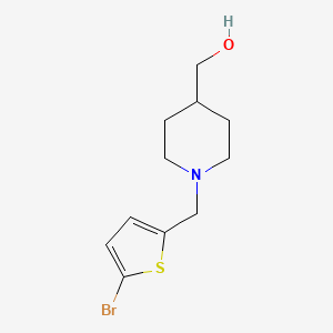 (1-((5-Bromothiophen-2-yl)methyl)piperidin-4-yl)methanol