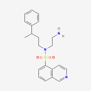 molecular formula C21H25N3O2S B15207834 N-(2-Aminoethyl)-N-(3-phenylbutyl)isoquinoline-5-sulfonamide CAS No. 651307-23-2