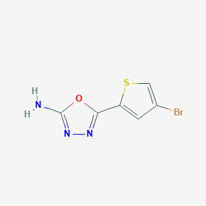 5-(4-Bromo-2-thienyl)-1,3,4-oxadiazol-2-amine