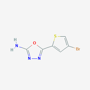 molecular formula C6H4BrN3OS B1520784 5-(4-Bromo-2-thienyl)-1,3,4-oxadiazol-2-amine CAS No. 1248907-70-1