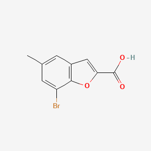 molecular formula C10H7BrO3 B1520785 7-Bromo-5-methyl-1-benzofuran-2-carboxylic acid CAS No. 35700-47-1