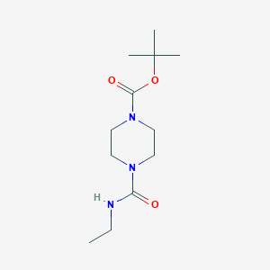 molecular formula C12H23N3O3 B1520786 Tert-butyl 4-(ethylcarbamoyl)piperazine-1-carboxylate CAS No. 877165-63-4