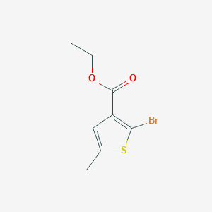 molecular formula C8H9BrO2S B15207893 Ethyl 2-bromo-5-methylthiophene-3-carboxylate 