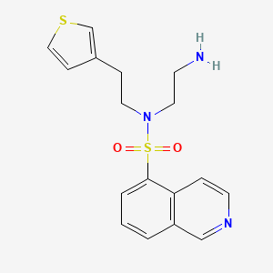 molecular formula C17H19N3O2S2 B15207899 N-(2-Aminoethyl)-N-(2-(thiophen-3-yl)ethyl)isoquinoline-5-sulfonamide CAS No. 651307-19-6