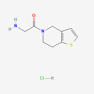 B1520795 2-amino-1-{4H,5H,6H,7H-thieno[3,2-c]pyridin-5-yl}ethan-1-one hydrochloride CAS No. 1240527-34-7