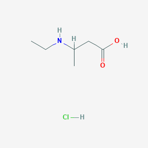 molecular formula C6H14ClNO2 B1520801 3-(Ethylamino)butanoic acid hydrochloride CAS No. 859081-59-7