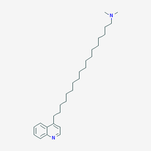 molecular formula C29H48N2 B15208038 N,N-Dimethyl-18-(quinolin-4-yl)octadecan-1-amine CAS No. 62555-79-7