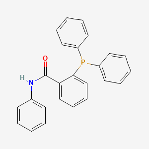 molecular formula C25H20NOP B15208065 Benzamide, 2-(diphenylphosphino)-N-phenyl- CAS No. 91410-02-5