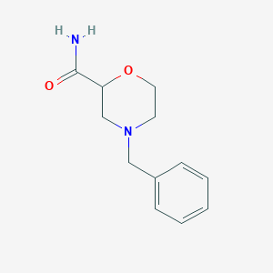 molecular formula C12H16N2O2 B1520807 4-Benzylmorpholine-2-carboxamide CAS No. 135072-12-7