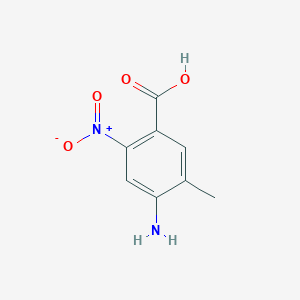 molecular formula C8H8N2O4 B152081 4-Amino-5-methyl-2-nitrobenzoic acid CAS No. 136833-45-9