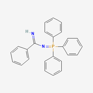 molecular formula C25H21N2P B15208181 Benzenecarboximidamide, N-(triphenylphosphoranylidene)- CAS No. 95804-09-4