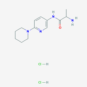 molecular formula C13H22Cl2N4O B1520820 2-amino-N-[6-(piperidin-1-yl)pyridin-3-yl]propanamide dihydrochloride CAS No. 1251923-27-9