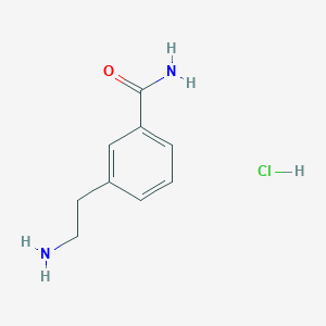 molecular formula C9H13ClN2O B1520821 3-(2-Aminoethyl)benzamide hydrochloride CAS No. 1240528-99-7