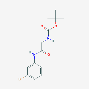 tert-butyl N-{[(3-bromophenyl)carbamoyl]methyl}carbamate