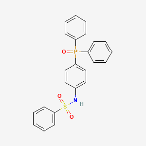 molecular formula C24H20NO3PS B15208283 N-(4-(Diphenylphosphoryl)phenyl)benzenesulfonamide CAS No. 65089-13-6