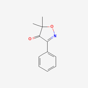 molecular formula C11H11NO2 B15208285 4(5H)-Isoxazolone, 5,5-dimethyl-3-phenyl- CAS No. 72990-83-1