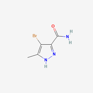 molecular formula C5H6BrN3O B1520829 4-Bromo-5-methyl-1H-pyrazole-3-carboxamide CAS No. 32258-58-5