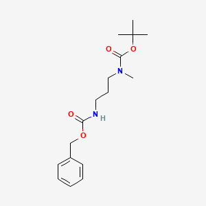 molecular formula C17H26N2O4 B1520839 1-N-Boc-Amino-1-N-methyl-3-N-Cbz-aminopropane CAS No. 1131594-82-5
