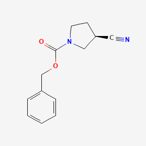 molecular formula C13H14N2O2 B1520842 (R)-1-Cbz-3-cyanopyrrolidine CAS No. 329012-80-8