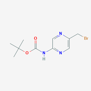 tert-Butyl (5-(bromomethyl)pyrazin-2-yl)carbamate