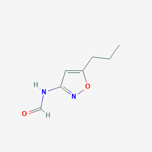 molecular formula C7H10N2O2 B15208485 N-(5-Propylisoxazol-3-yl)formamide 