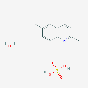 molecular formula C12H17NO5S B1520857 2,4,6-Trimethylquinoline sulfate hydrate CAS No. 7154-29-2