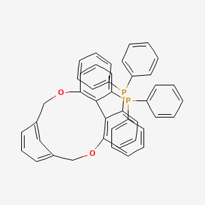molecular formula C44H34O2P2 B15208627 1,17-Bis(diphenylphosphino)-6,12-dihydro-7,11-(metheno)dibenzo[b,d][1,6]dioxacyclotridecine 