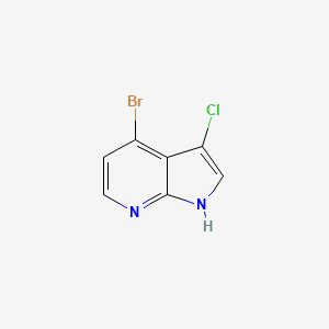 molecular formula C7H4BrClN2 B1520864 4-Bromo-3-chloro-1H-pyrrolo[2,3-B]pyridine CAS No. 943323-92-0