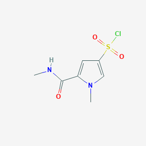 1-methyl-5-(methylcarbamoyl)-1H-pyrrole-3-sulfonyl chloride