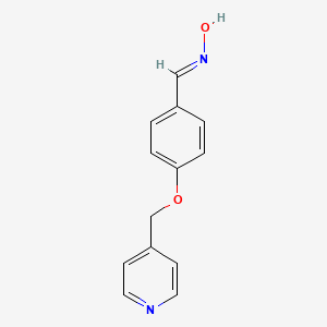 molecular formula C13H12N2O2 B1520873 N-{[4-(pyridin-4-ylmethoxy)phenyl]methylidene}hydroxylamine CAS No. 1087792-27-5