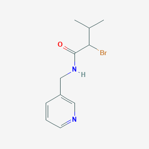 molecular formula C11H15BrN2O B1520876 2-bromo-3-methyl-N-(pyridin-3-ylmethyl)butanamide CAS No. 1036540-46-1