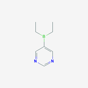 B152088 5-(Diethylboryl)pyrimidine CAS No. 139298-13-8