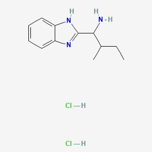 molecular formula C12H19Cl2N3 B1520880 1-(1H-1,3-benzodiazol-2-yl)-2-methylbutan-1-amine dihydrochloride CAS No. 26128-94-9