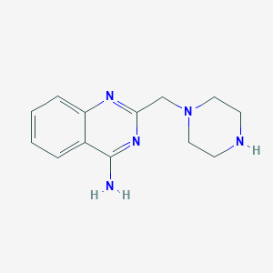 molecular formula C13H17N5 B1520881 2-(Piperazin-1-ylmethyl)quinazolin-4-amine CAS No. 949977-34-8