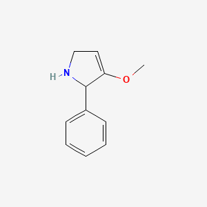 molecular formula C11H13NO B15208819 3-Methoxy-2-phenyl-2,5-dihydro-1H-pyrrole 