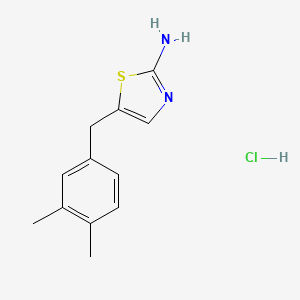 5-[(3,4-Dimethylphenyl)methyl]-1,3-thiazol-2-amine hydrochloride