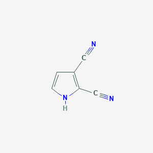 molecular formula C6H3N3 B15208872 1H-Pyrrole-2,3-dicarbonitrile CAS No. 59175-49-4