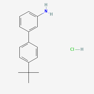 molecular formula C16H20ClN B1520898 4'-Tert-butyl-1,1'-biphenyl-3-amine hydrochloride CAS No. 1171447-32-7