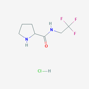 N-(2,2,2-trifluoroethyl)pyrrolidine-2-carboxamide hydrochloride